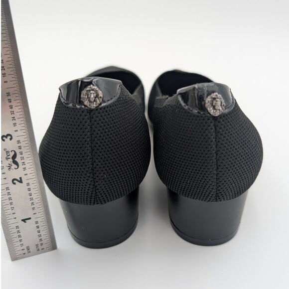 Anne Klein Black Suede Kitten Heels - Picture 4 of 11